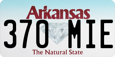 AR license plate 370MIE