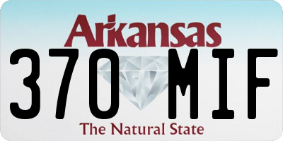 AR license plate 370MIF