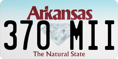 AR license plate 370MII