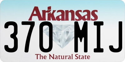 AR license plate 370MIJ