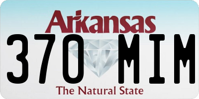 AR license plate 370MIM
