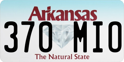 AR license plate 370MIO