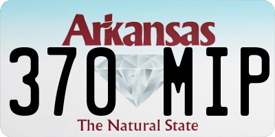 AR license plate 370MIP
