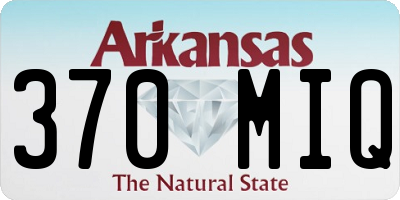 AR license plate 370MIQ
