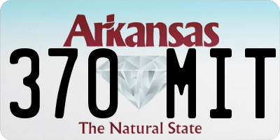 AR license plate 370MIT