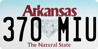 AR license plate 370MIU