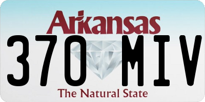 AR license plate 370MIV