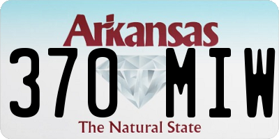 AR license plate 370MIW
