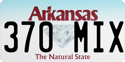 AR license plate 370MIX