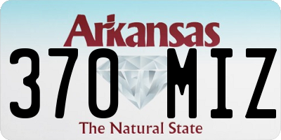 AR license plate 370MIZ