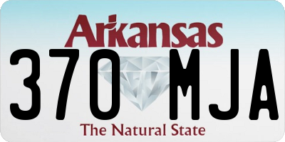 AR license plate 370MJA