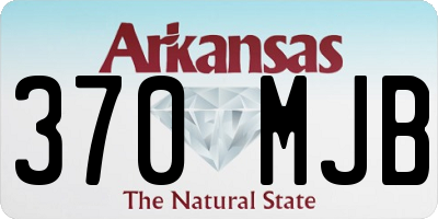 AR license plate 370MJB