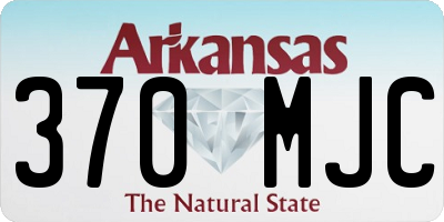 AR license plate 370MJC