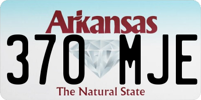AR license plate 370MJE