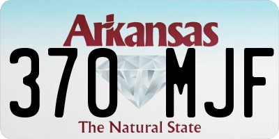 AR license plate 370MJF