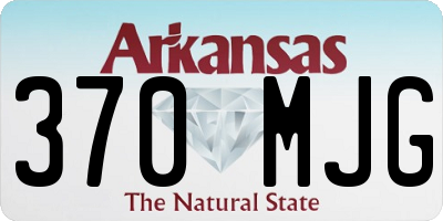 AR license plate 370MJG