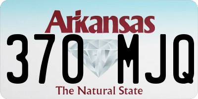 AR license plate 370MJQ