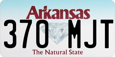 AR license plate 370MJT