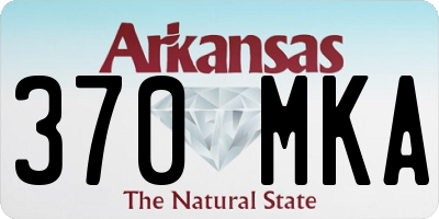 AR license plate 370MKA