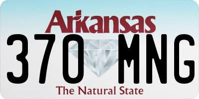 AR license plate 370MNG