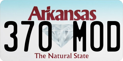 AR license plate 370MOD