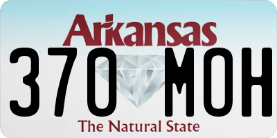 AR license plate 370MOH