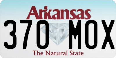 AR license plate 370MOX