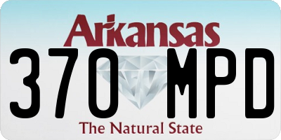 AR license plate 370MPD