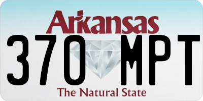 AR license plate 370MPT