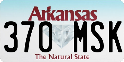 AR license plate 370MSK