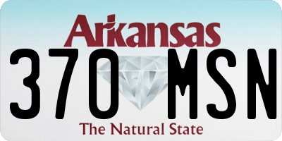 AR license plate 370MSN