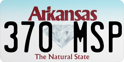 AR license plate 370MSP