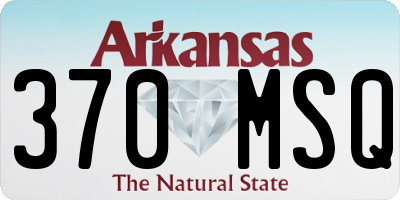 AR license plate 370MSQ