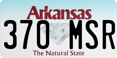 AR license plate 370MSR