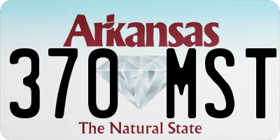 AR license plate 370MST