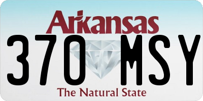 AR license plate 370MSY