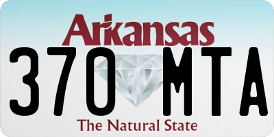 AR license plate 370MTA