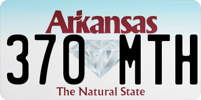 AR license plate 370MTH