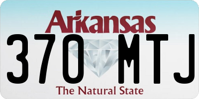 AR license plate 370MTJ