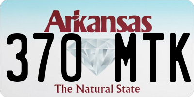 AR license plate 370MTK