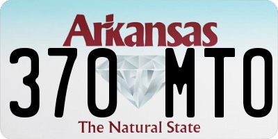 AR license plate 370MTO