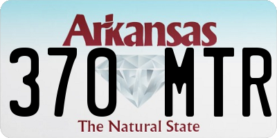 AR license plate 370MTR