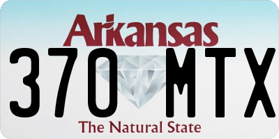 AR license plate 370MTX
