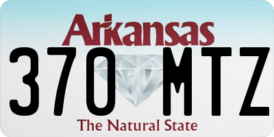 AR license plate 370MTZ