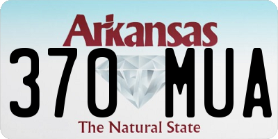 AR license plate 370MUA
