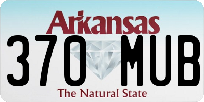 AR license plate 370MUB