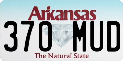 AR license plate 370MUD