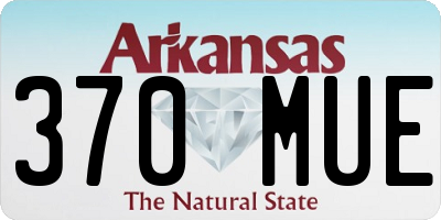 AR license plate 370MUE