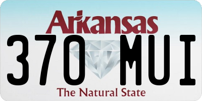 AR license plate 370MUI