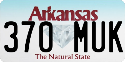 AR license plate 370MUK